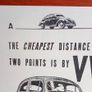 Vw Beetle Reproduction Irish Advert Poster Ireland, Irish Memorabilia Image 2