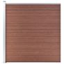 Garden Fence WPC 1564x186 cm Brown Image 5