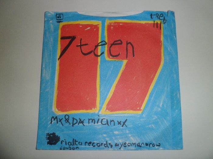 The Regents 7 Teen 1979 Uk Pressing Picture Sleeve Single