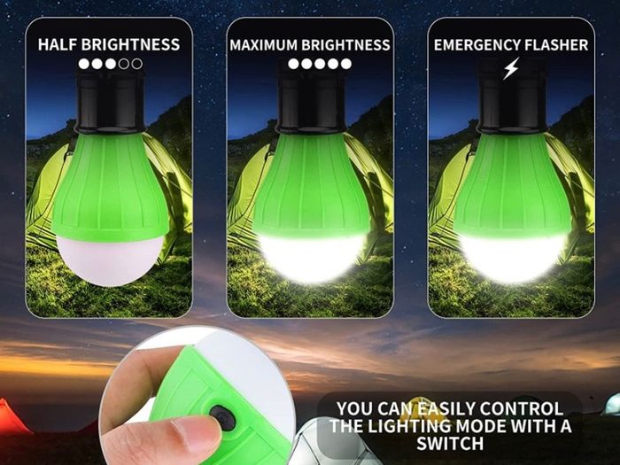 5 Pcs Camping Lights LED Tent Lights with Carabiner Clips Outdoor Mini Camping Lantern Portable LED Tent Lantern Lamp 3 Lighting Modes Hanging Light Waterproof Emergency Camping SOS Signal Light (FREE POSTAGE)