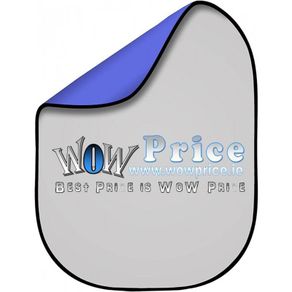 30514 150cm x 200cm Gray/Blue Double-Sided Pop-Out Muslin Background