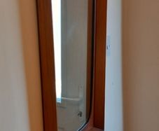 Beautiful Mid Century Teak framed mirror