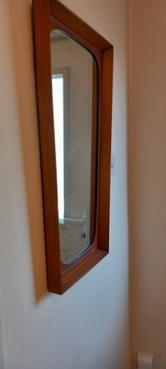 Beautiful Mid Century Teak framed mirror