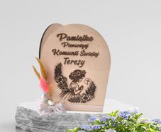 Personalised First Communion Wooden Card
