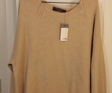 NWT beige jumper