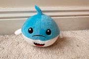 Blue white Shark Soft Plush approx. 10 cm. Used Please see photos