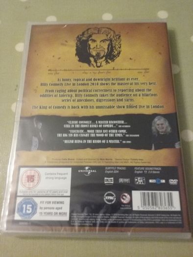 Billy Connolly Live in London 2010 DVD - Brand New & Sealed
