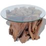 Coffee Table Solid Teak Driftwood 60 cm Image 7
