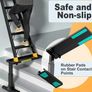 Foldable Ladder Levelers for Stairs Heavy Duty Ladder Extender Adjustable Stair Platform with Non Slip Mat Fits Ladders with Feet Spacing for Safe Height Adjustment Image 2