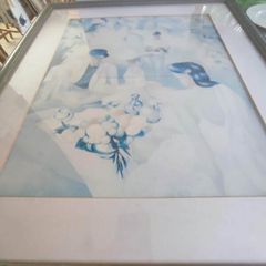Frames Large Print White And Blue.
