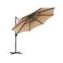 Elegant Cantilever Parasol 360 Shade, Solar LED Lights & UPF 50+ Protection" Image 4