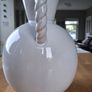 White ceramic vase with rope-style handle Image 2