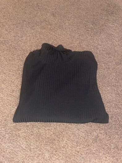 black sweater