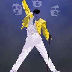 Queen - Freddie Mercury 1946 - 1991 - Rare Mini Print/Poster