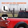 Truck Rack, 19-34inch Extendable Truck Ladder Rack, 38.6"-43.6" Adjustable Height, 250 lbs Capacity Steel Ladder Rack for Truck Image 4