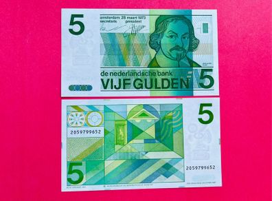 Netherlands   5. Gulden. 1973   Pick  95a. ( Uncirculated. )