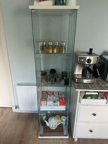 Pair of Matching Glass Cabinets