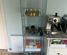 Pair of Matching Glass Cabinets