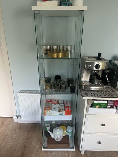 Pair of Matching Glass Cabinets