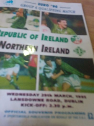 Irish International Football Programme