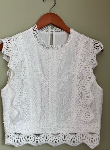 Ladies Cream Top by Shein