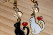 Handmade Cat Earrings