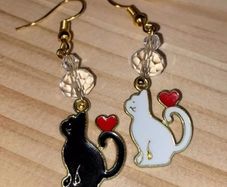Handmade Cat Earrings
