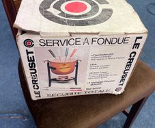 Le crueset fondue set