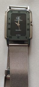 CALVIN KLEIN CK: Silver tone mesh band Quartz watch