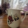 Vintage Roses Patterned Jug Made In Romania Image 2