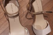 shoes cream &amp; gold