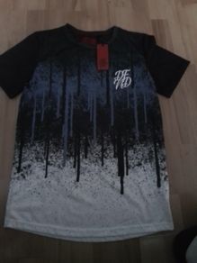 Tee Shirt/DFND London Boys Energy Tee Shirt Black and White
