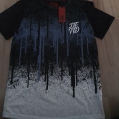 Tee Shirt/DFND London Boys Energy Tee Shirt Black and White