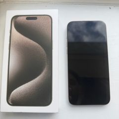 iphone 15 pro max 256GB natural titanium condition like new