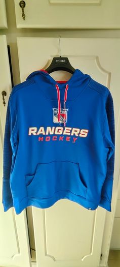 New York Rangers Fanatics Make the Play Pullover Hoodie - Blue