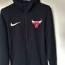 2017-2018 nike Chicago bulls full zip thermal fleece Size large Black polyester ptp 23" in excellent condition Image 6