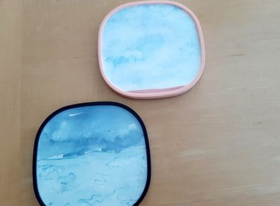 Pair of watercolours
