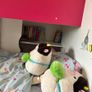 Kids bunk bed with storage drawer and build in bookshelf including two mattresses Image 4