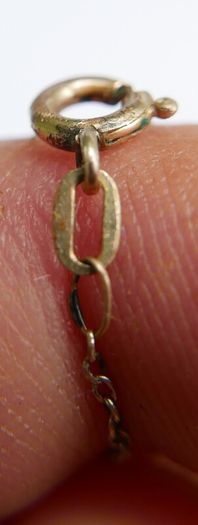 Vintage Citrine Paste Gold Plate Pendant Chain Necklace length 22"