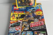 LEGO City Magazine with Bilder minifigure + buldozer
