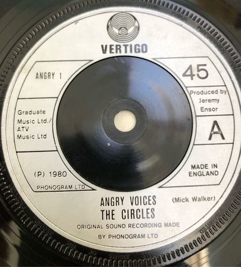 The Circles - Angry Voices (1980) 7"