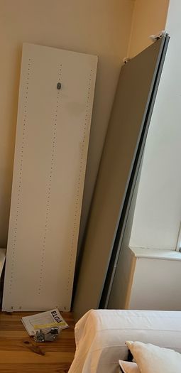 IKEA ELGA Wardrobe with glass sliding doors