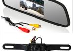IR Night Vision License Plate HD Camera LCD Reversing Mirror Display Monitor Kit