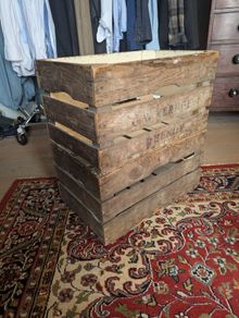 Vintage apple crates x 2