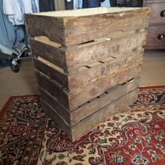 Vintage apple crates x 2