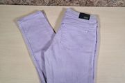womens Levis demi curve low rise skinny jeans light purple mauve  Size W 28 L 32