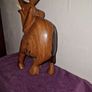 Large hand carved wooden Indian Elephant Image 3