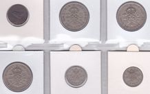 G.B. 6 x George 6th coins - Listed