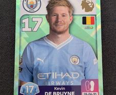 Panini Premier League Stickers 2024 Kevin De Bruyne Manchester City Green Parallel