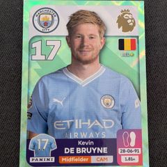 Panini Premier League Stickers 2024 Kevin De Bruyne Manchester City Green Parallel